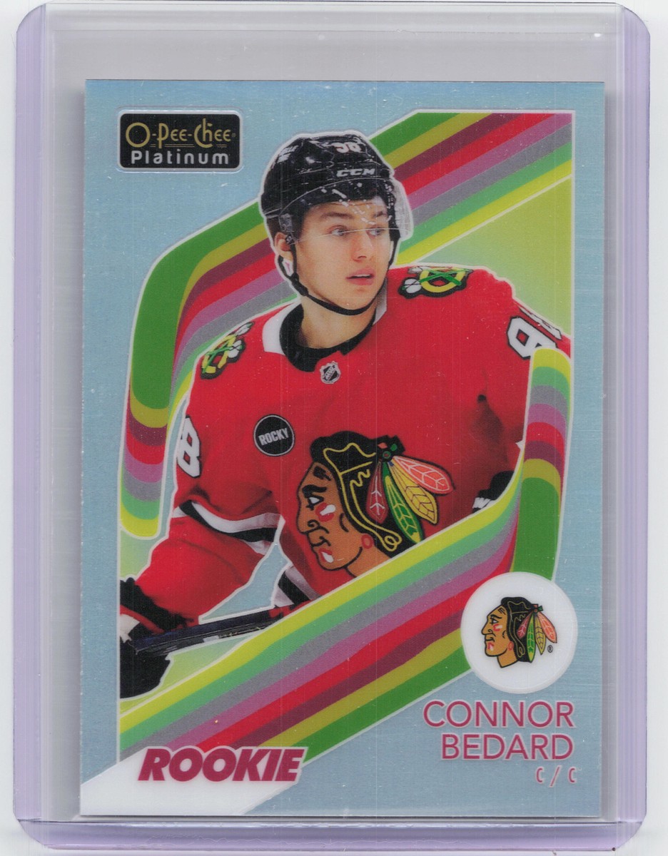 2023-24 O-Pee-Chee Platinum #R-100 Connor Bedard Retro Rainbow RC