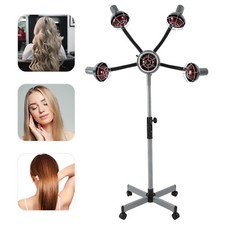 5-Head Infrared Light Heating Therapy Red Lamp Salon Hair Perming Dyeing Styling