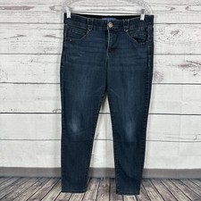 Democracy Jeans Womens 10 Blue Ab solution Skinny Ankle Stretch Midrise Casual