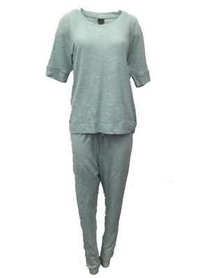 Covington Womens PC Mint Green Pajama Lightweight Knit Mid