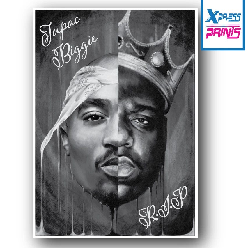 Biggie Smalls And Tupac Drawing