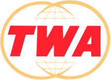 TWA Trans World Airlines 1959-75 Logo Embroidered Mens Polo XS-6XL, LT-4XLT New