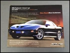 2002 SLP Firehawk Pontiac Firebird Original 1-page Sales Brochure Sheet