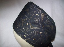 Men/Women Surgical Scrub Cap Lined HP Black and Gold