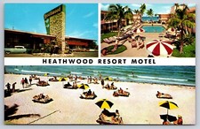 AAA Heathwood Resort Motel Miami Beach FL Vintage Postcard The Diner's Club