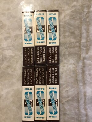 NOS VTG 6 Boxes KOH-I-NOOR 2200/H Drafting LEADS - 6 Per Box Hardtmuth Inc N J