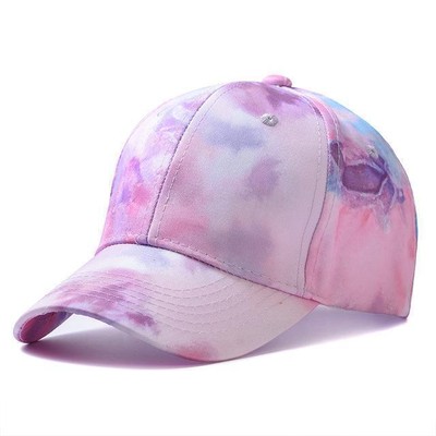 Tie Dye Print Design Baseball Cap Ball Trucker Cap Adjustable Hat Sun Visor