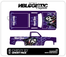 '83 CHEVY SILVERADO Custom WaterSlide Decal fit hot wheels 1/64 046