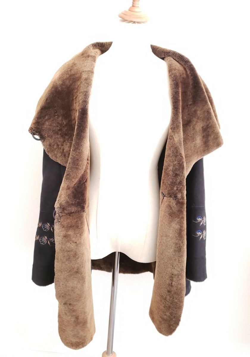 Blue Duck USA genuine shearling coat authentic sheepskin fur