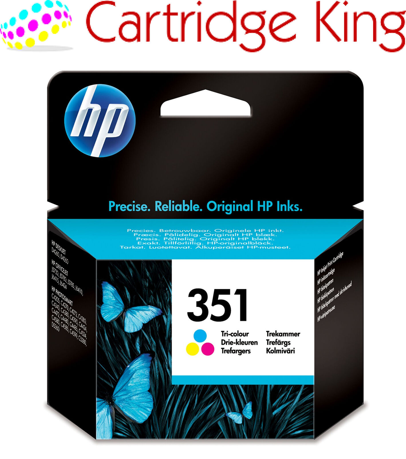 HP 351 Tri-colour Original Ink Cartridge for HP Photosmart C4585 Printer