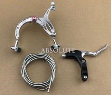 AltaLine BMX REAR Alloy Bike Bicycle Brake Set ALL SILVER W/ALLOY BRAKE LEVER.