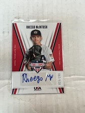 Rheego McIntosh 2019 Panini USA Stars & Stripes Auto #15U-RM #015/299 NrMt