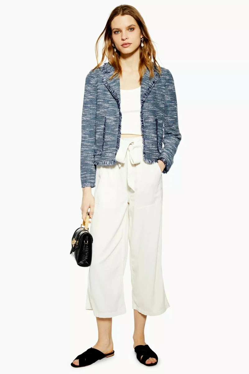 Topshop navy hotsell boucle coat