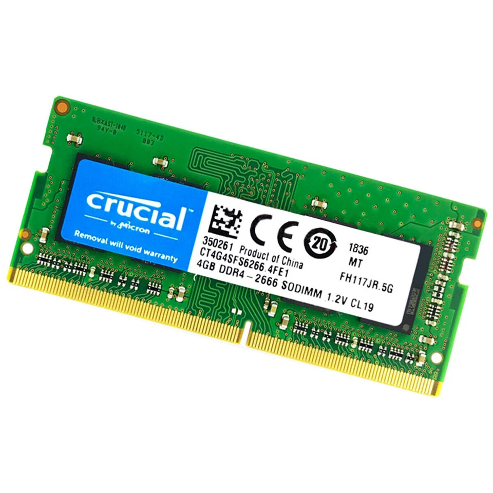 CRUCIAL 4GB DDR4 2666 PC4-21300 Laptop 260-Pin SODIMM Notebook Memory RAM 4G - Image 3 of 4