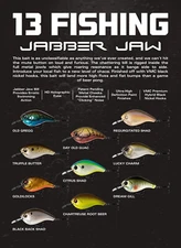 2x - 13 Fishing  - TBD - Jabber Jaw Deep 2 3/8" - 5/8 oz NEW   K13