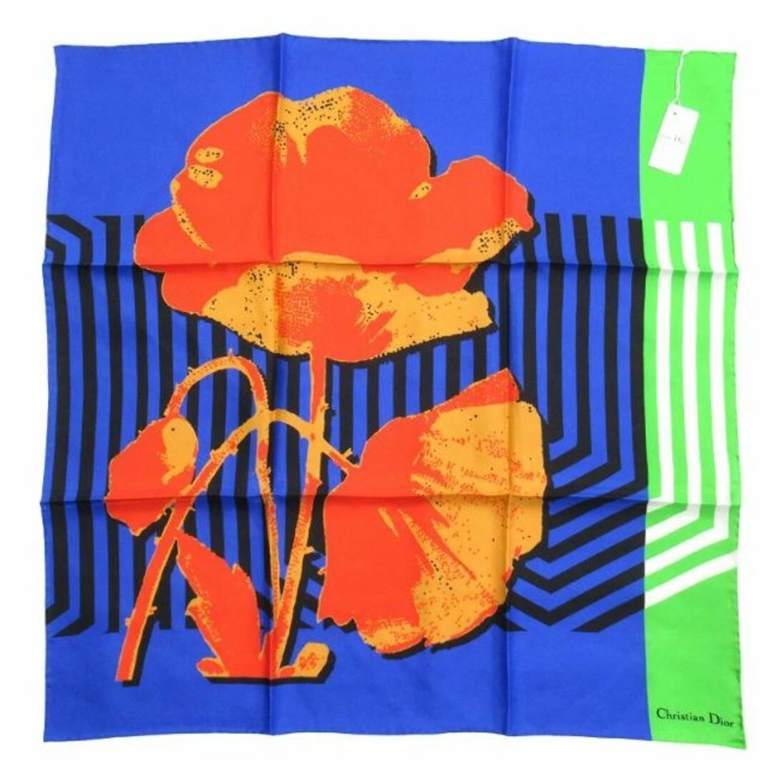 22ss Christian Dior D Flower Pop Foulard Fleur Grand Motif Floral Occasion d0d5286d