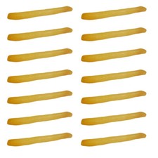 30PCS Simulated Fries Model Plaything Realistic Fries Model Adornment for Party