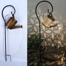 Enchanted Watering Can Outdoor Solar Watering Can Ornament Lamp Garden Art Light