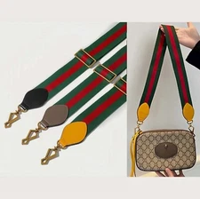 New GG horsebit 1955 Crossbody Shoulder Strap Green Red Web Canvas Leather