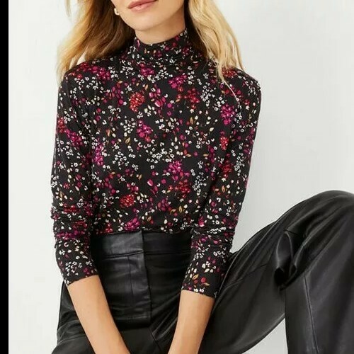 Ann Taylor Long Sleeve Turtleneck 