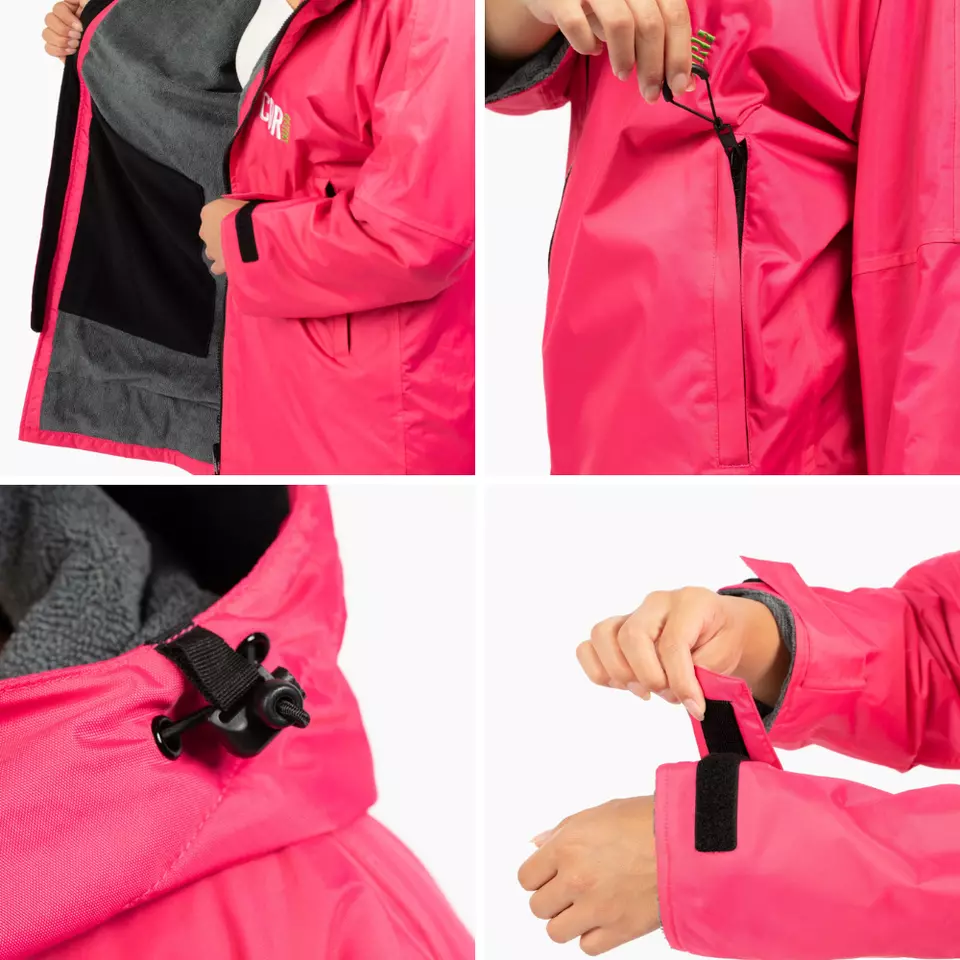 Premium Waterproof Swim Parka with Soft Towel Lining to Absorb Water - Image 2 of 4