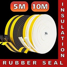 Wetter Türleiste Gummidichtung Quadratisch Schaum Klebeband Zug Ausschluss 5M/10M