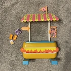 Vintage Mattel 1991 Barbie Rollerblade Snack Stand Hot Dog Playset Incomplete