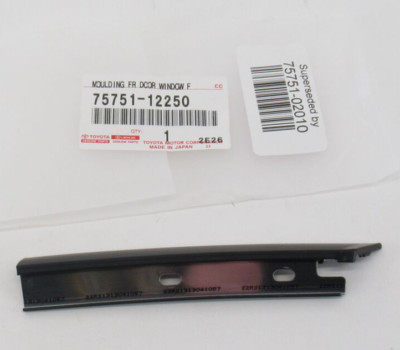 Genuine OEM Toyota 75751-02010 Passenger RH Front Window Molding