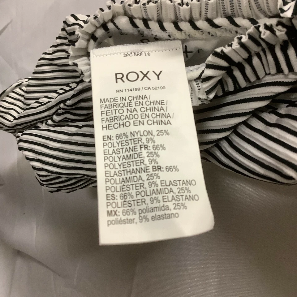 Traje de baño Roxy para mujer de una pieza blanco a rayas Bico Mind Of Freedom talla X-pequeño Foto 4 de 4