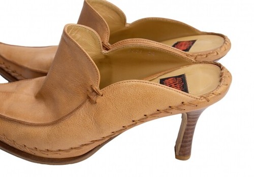 Jean-Paul GAULTIER Leather Heel Mule Size US About 7(K-138393) - Picture 8 of 12