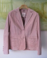 Klass 14 Pale Pink Suede Jacket Nubuck Leather