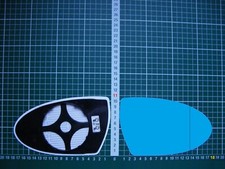 Außenspiegel Spiegelglas Ersatzglas BMW5 M5 E60 E61 ab 2007 Li asph kpl bhz Blau