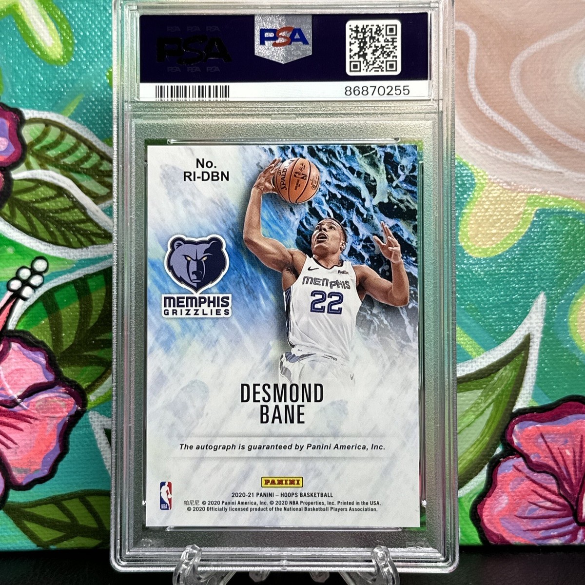 その他 2020-21 donruss desmond bane rc auto 2020-21 Hoops Rookie Ink #48 Desmond Bane RC AUTO PSA 9 MINT