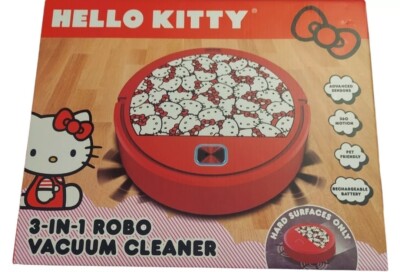 Hello Kitty 3-in-1 Robo Vacuum Cleaner NEW IN BOX RED Limited Edition Kawaii