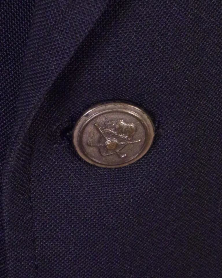 vintage 70s EUC HSM for Jack Nicklaus Golden Bear Navy Blue Blazer Golf sz 45 L - Image 2 of 4