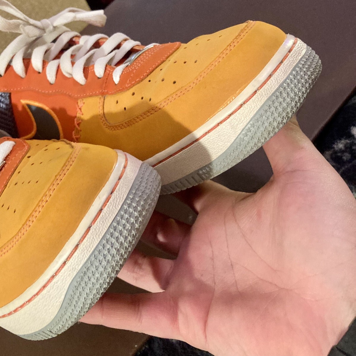 Nike‎ Air Force 1 Low Team Orange Armory Slate 488298-800 Size 11.5 Nike Air Force 1 Low  main image 2