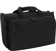 Rothco Black Canvas Tactical Shooting Range Bag Firearm Carry Gear