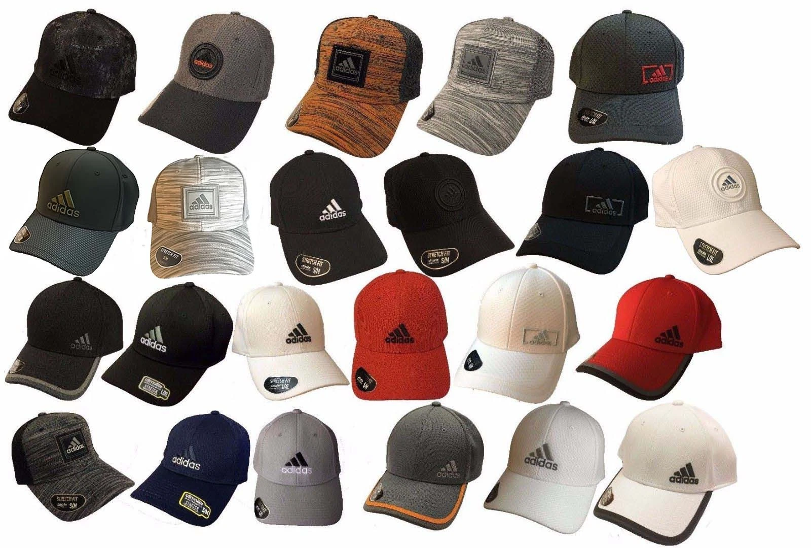 Adidas Climalite Flex Fit Stretchable Baseball Hat Cap-Moisture Management