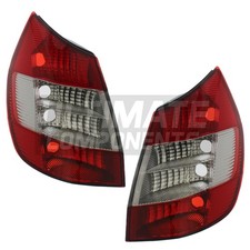Renault Scenic Mk2 2005-2006 Rear Tail Lights Lamps With Clear Indicator 1 Pair