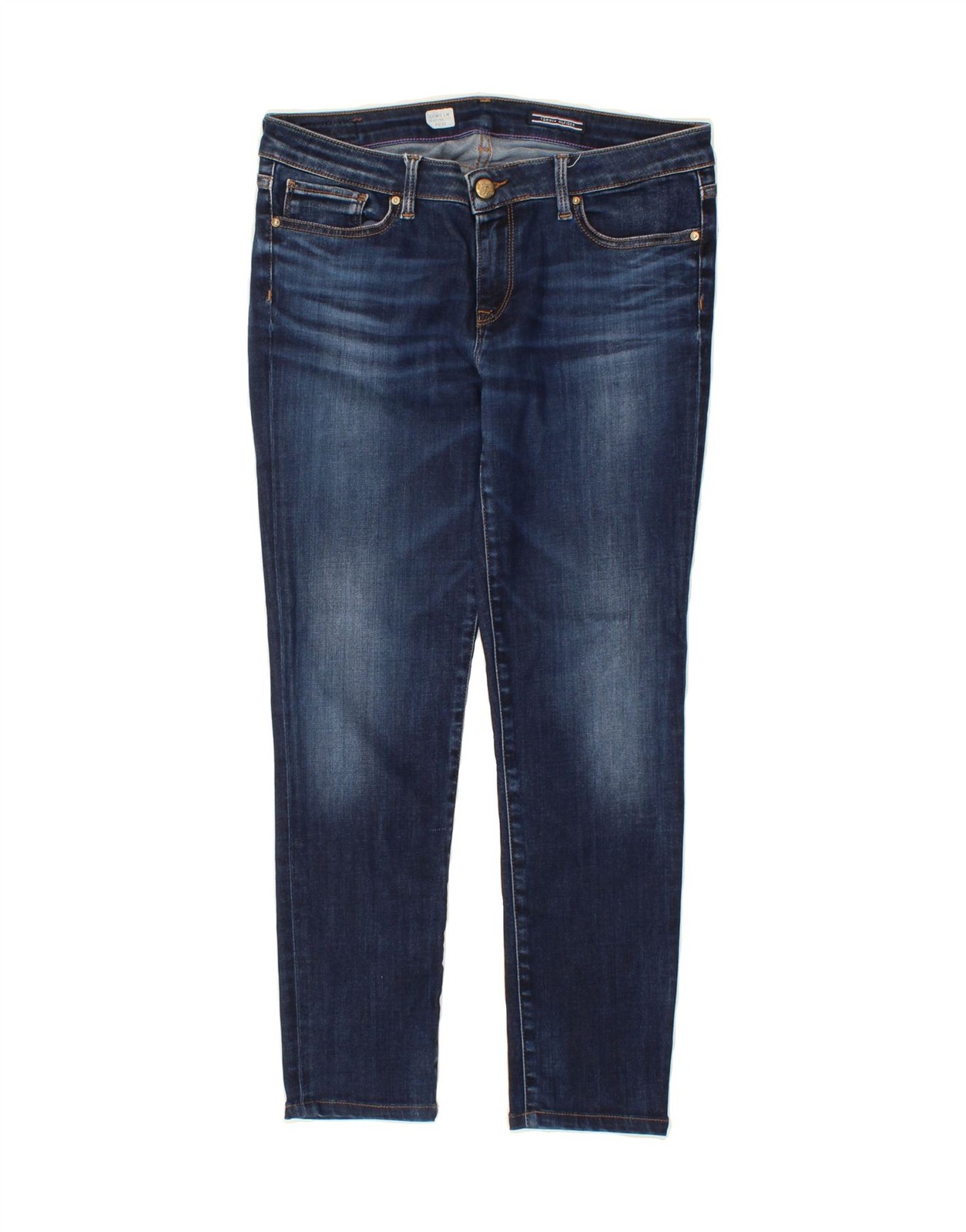 TOMMY HILFIGER Womens Como Jegging Jeans W30 L26 Navy Blue CJ26