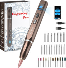 Gekeey Electric Engraving Pen, Cordless Rechargeable Mini Rotary Tool with 42 Bi