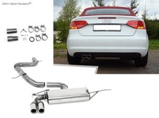 Fox Racing-Anlage ab Kat. Ø70mm Audi A3 8P Cabrio 1.4 TFSI 2x76mm abgeschrägt