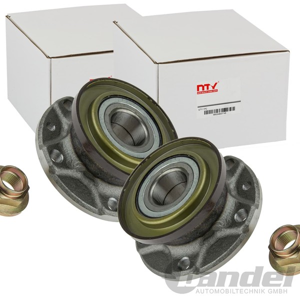 2X NTY RADLAGER-SATZ Hinten Beidseitig Passend FÜR Alfa Romeo 147 156 166 GT-image