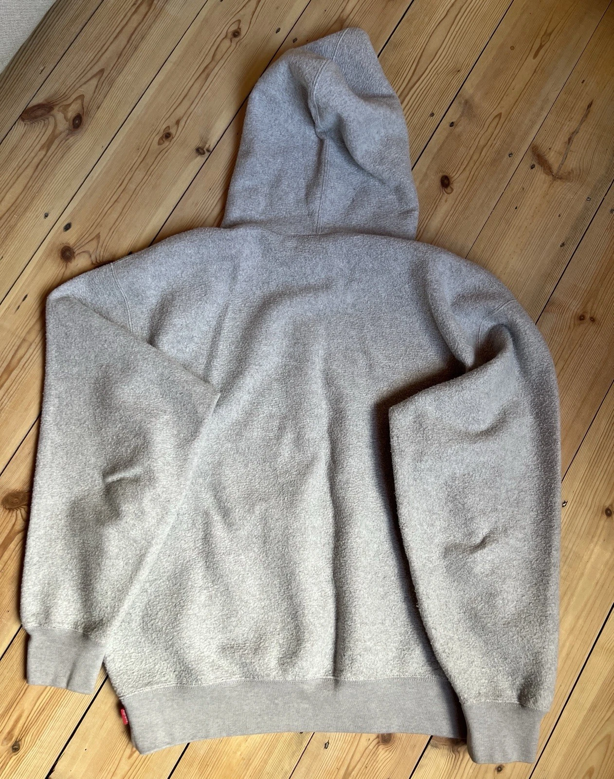 Felpa con cappuccio Supreme Inside Out Box logo SS23 grigio erica taglia media