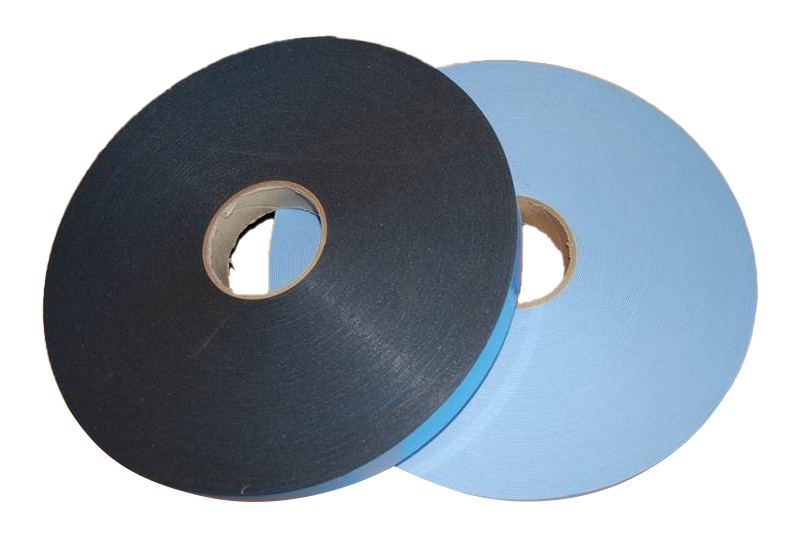 Joint double face KISO 2x30 mm noir en rouleau de 33m pour étanchéité vitrage