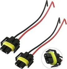 2PCS H8 H9 H11 Female Adapter Wiring Harness Sockets Wire, Universal Car Headlig