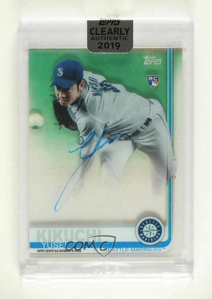2019 Topps Clearly Authentic Auto Yusei Kikuchi #CAA-YK Rookie Auto RC 3hd