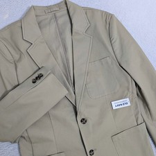 NEW Old Navy Men's Small Beige Casual Blazer Jacket Coat 2 Button Stretchy
