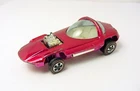1960s HOT WHEELS REDLINE SILHOUETTE METALLIC ROSE w WHITE INTERIOR US