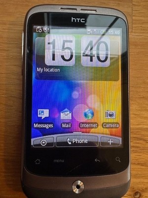HTC Wildfire A3333 Smartphone (entsperrt) - Silber Top Zustand